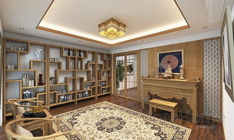 Mẫu bàn ghế gỗ phòng thờ đẹp, độc đáo